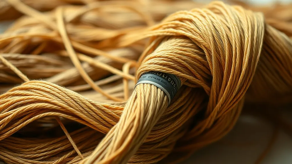 Carretéis de linha encerada e linha de nylon em bancada de artesanato