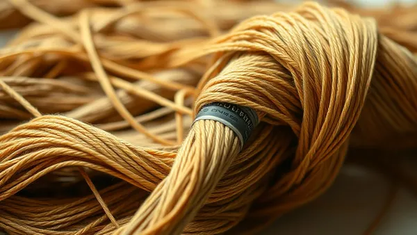 Carretéis de linha encerada e linha de nylon em bancada de artesanato