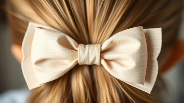 Laço de bebê sendo fixado no bico de pato com feltro e cola quente em uma bancada artesanal